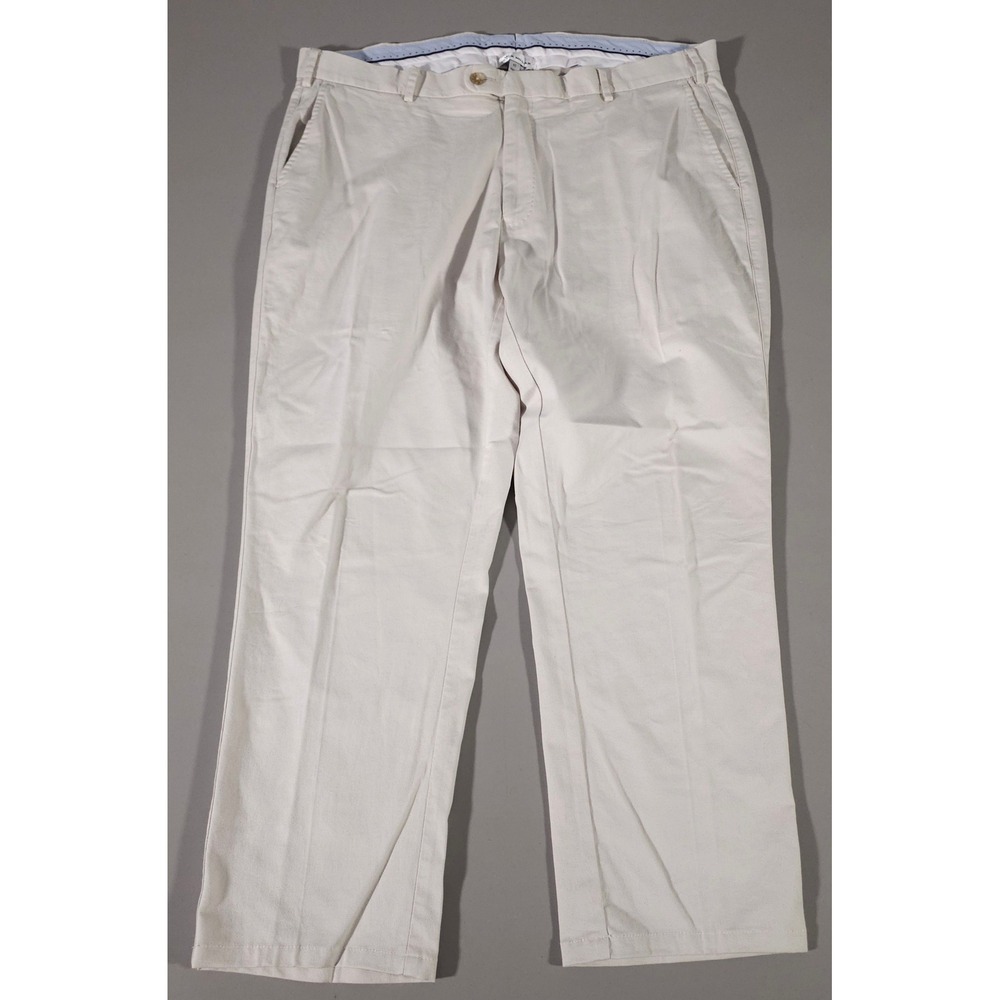 Peter Millar 5 Pocket Pants Mens 40 Cream Pima Cotton Blend Chino Flat MEOB48